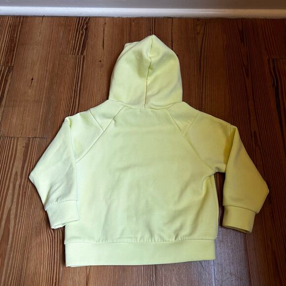 IKKS yellow embossed surf hoodie sweatshirt SIZE 4 - Picture 5 of 6